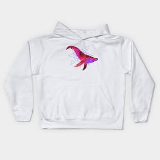 space whale Kids Hoodie